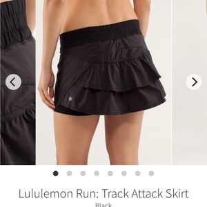 Lululemon 8 Black Track Attack Skirt